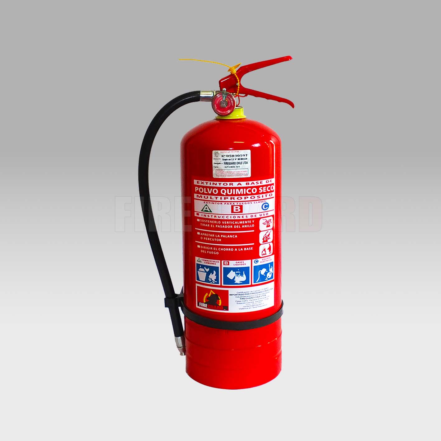 Extintor 6KG PQS ABC 90%